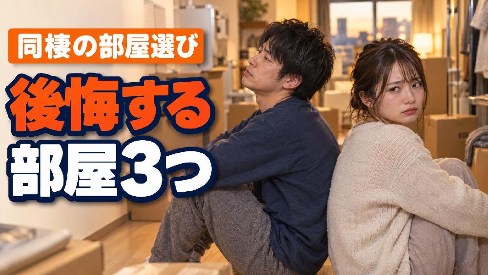 同棲の部屋選びで後悔しやすい3つのパターンとは？広さ・間取り・契約の目安