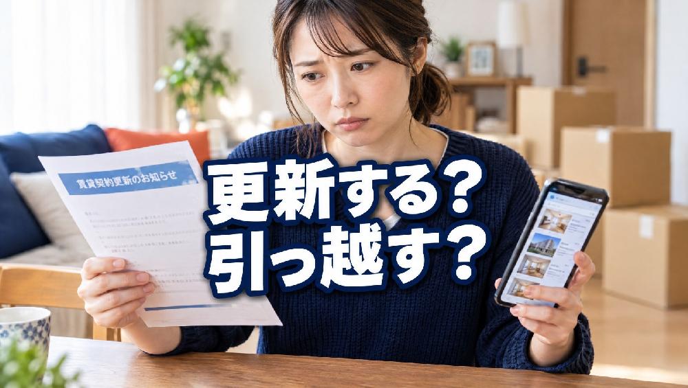 賃貸の更新と引っ越し、どっちが得？家賃7万円で比べた「差が埋まる月数」